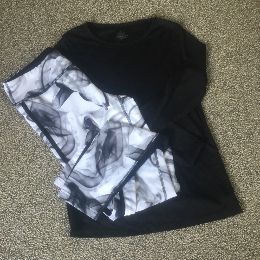 Layering top and leggings